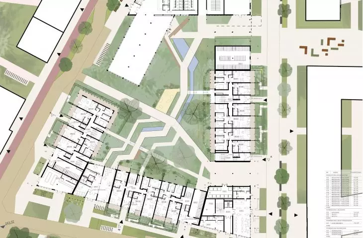 Projekt Urban Pill, rzut parteru