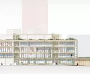 Projekt Urban Pill, elewacja południowo-wschodnia