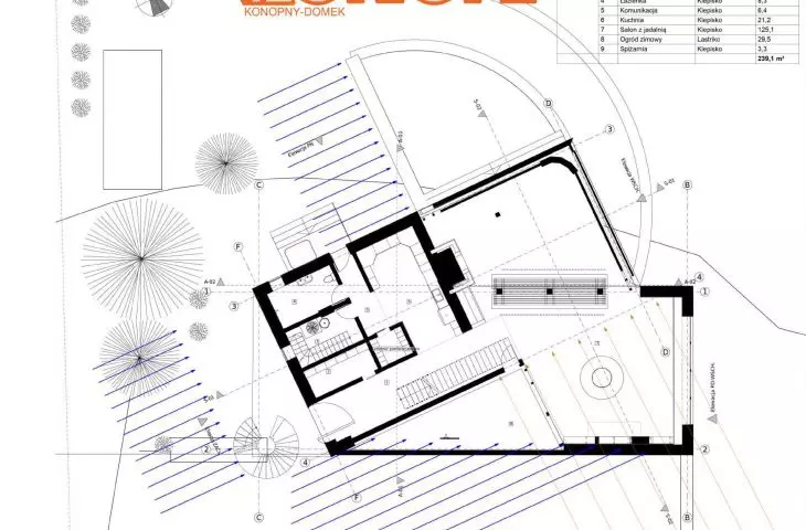 the base cuboid was located on the existing stone foundations
