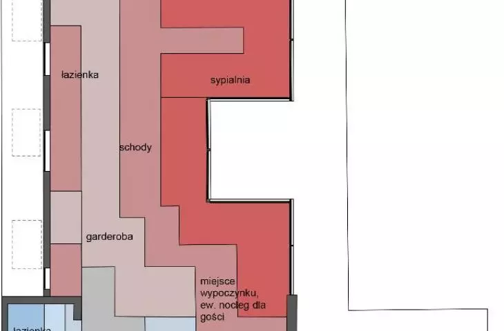Insolation analysis on the second floor