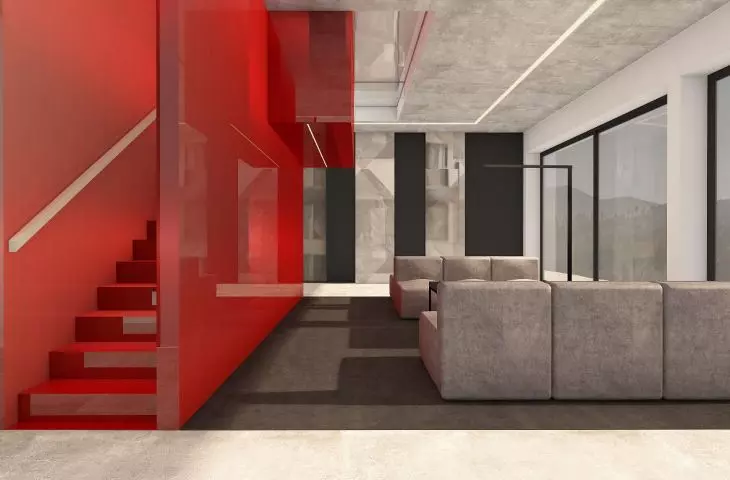 Living room on the first floor
