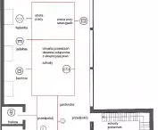 Path of movement on the first floor