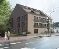 the building was designed using prefabricated CLT panel technology