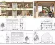 wooden facade brings you closer to nature and harmonizes with the surrounding buildings