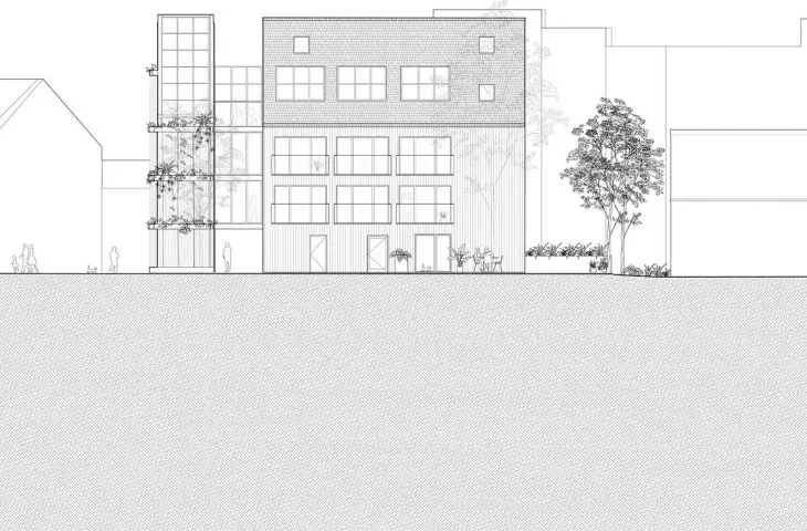 west elevation