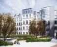 Senior center in the former municipal hospital on Szkolna Street in Poznan - visualization