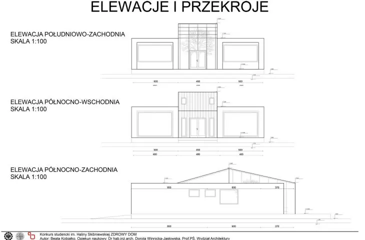 elewacje i przekroje