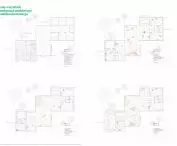 Projekt Co-living California, rzuty wszystkich kondygnacji modelu mieszkaniowego