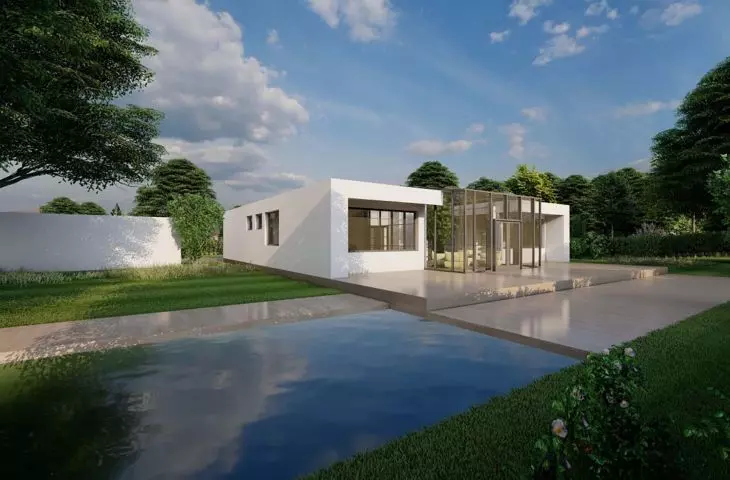 Provided for the installation of a rainwater tank, which allows to reduce the use of water from the water supply network