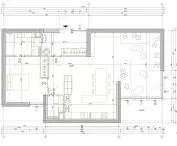 Prefabricated house, floor plan, option 2