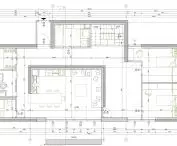 Prefabricated house, floor plan, option 6