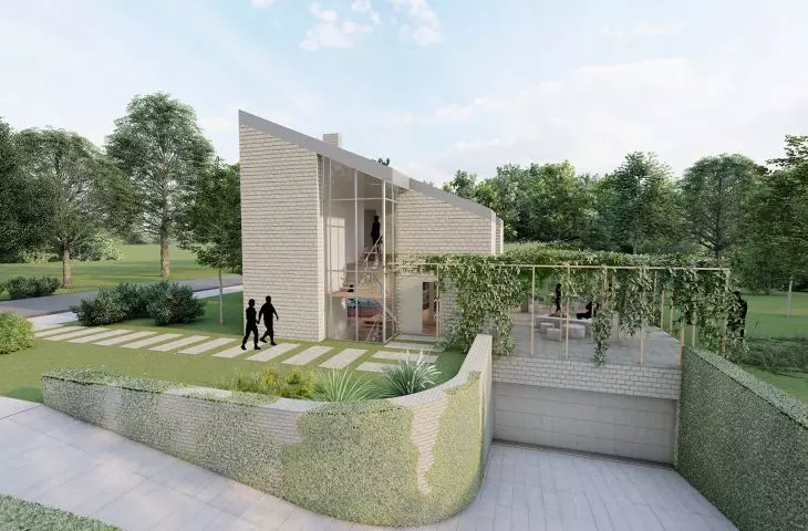 The house is designed to be as energy-efficient and environmentally friendly as possible