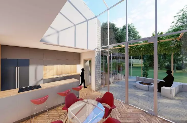 The glazing in the building has been selected for its insulating factors