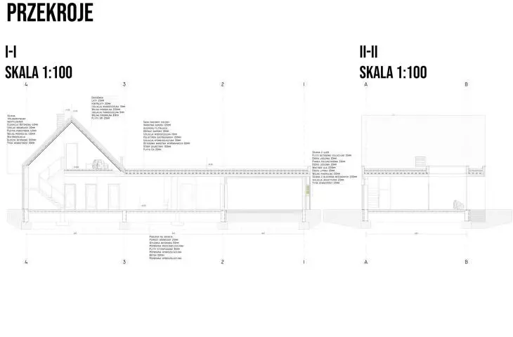 The concept is to locate three two-chamber hives in the east wall