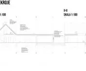 The concept is to locate three two-chamber hives in the east wall