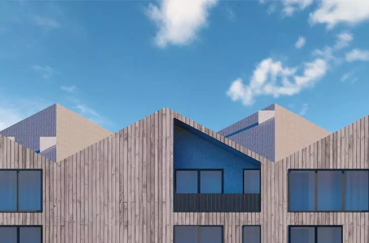  House on Debinska Street, roof visualization