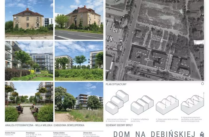 Dom na Dębińskiej, położenie, willa miejska