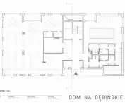 House on Debinska Street, first floor plan