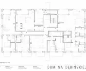 House on Debinska Street, 1-storey plan