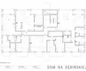 House on Debinska Street, 2-storey plan