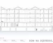 House on Debinska Street, cross-section A-A