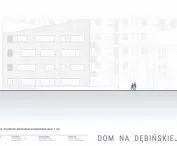 House on Debinska Street, northeast elevation