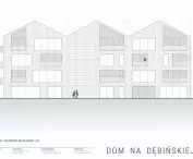 House on Debinska Street, northeast elevation