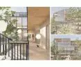 Design of a healthy multi-family house, visualizations