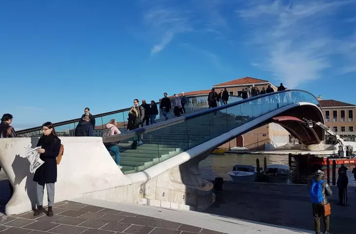 Most na Canal Grande w Wenecji - proj. Santiago Calatrava