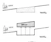 House on the slope, conceptual scheme