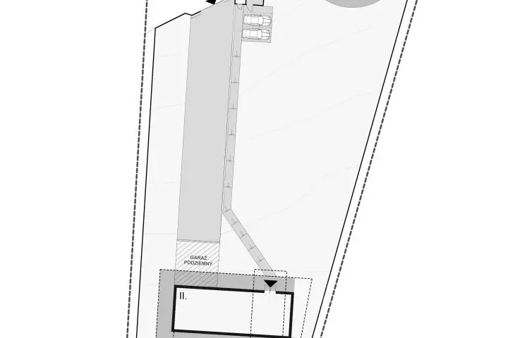 House on a slope, situation