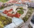 Pałac Radziwiłłów w Wilnie — widok z lotu ptaka
