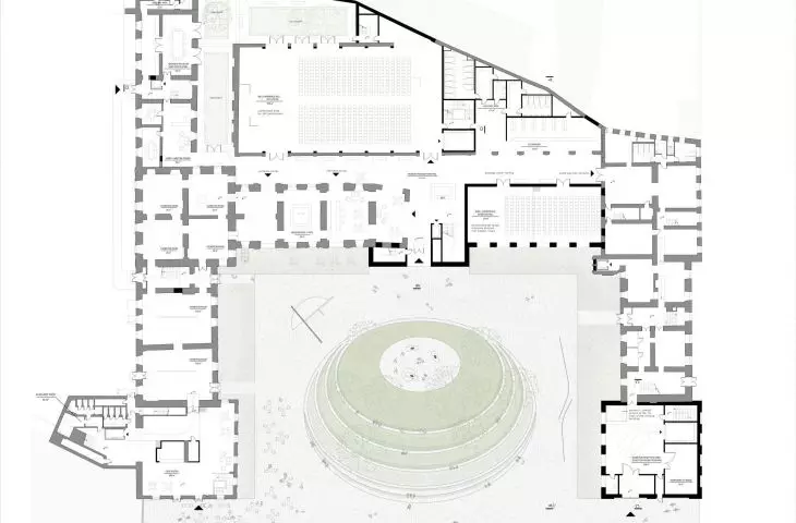 Plan of the Palace including the courtyard