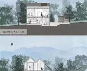 AltHouse, przekrój A-A i B-B