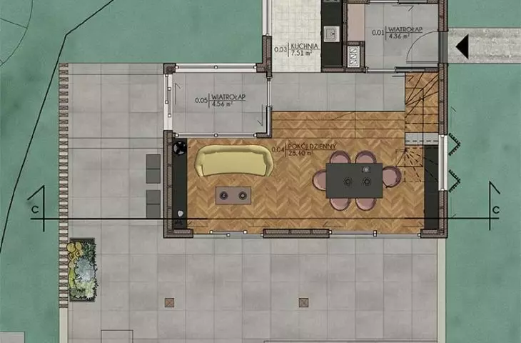 AltHouse, first floor plan
