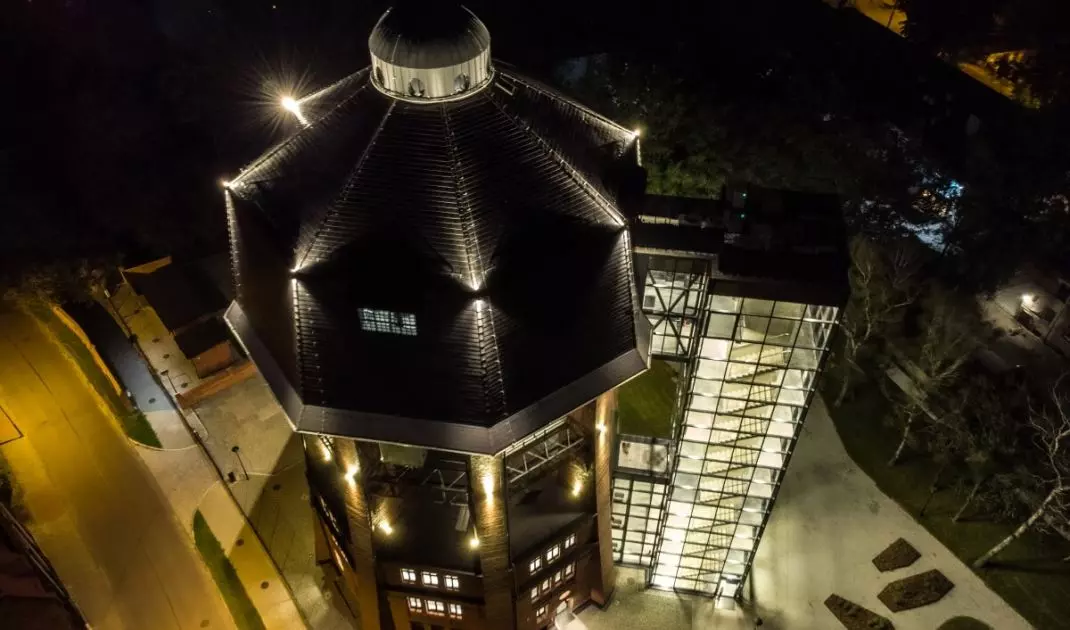 Water tower is one of the gems of industrial architecture