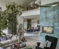 Living room overlooking dining room