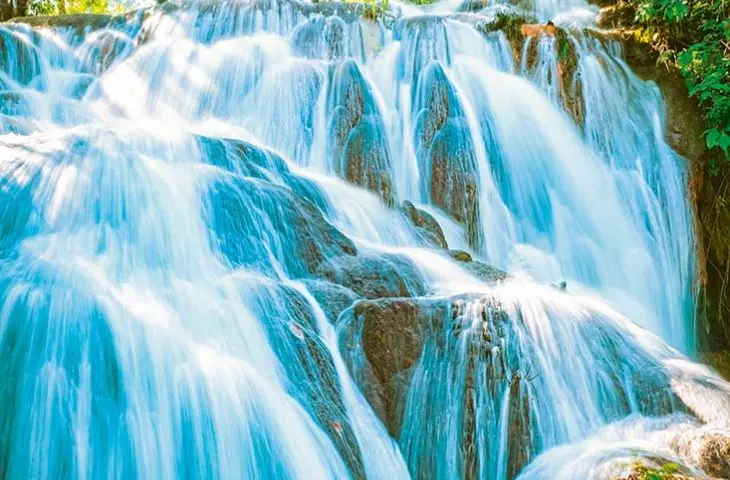 The concentration of natural ions is highest near waterfalls