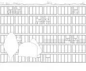 east elevation - school