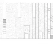 west elevation - church