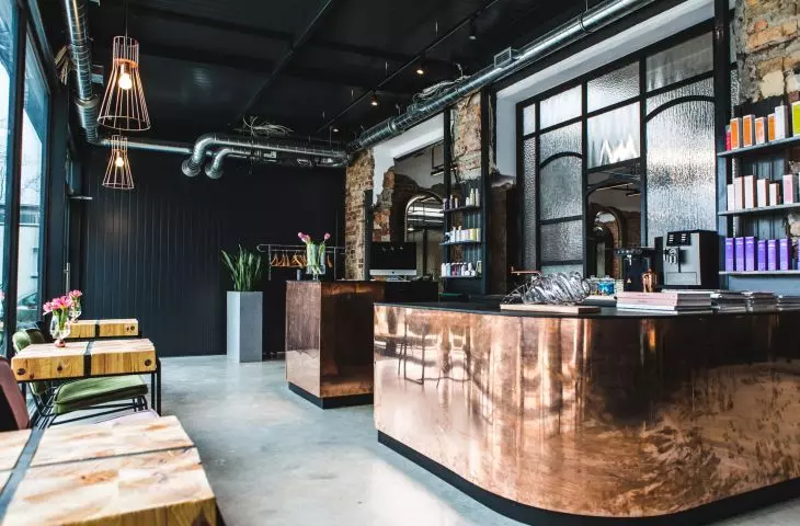 The OFF-HAIR showroom received the most votes in the Public Interior category.