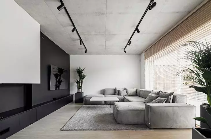 Living room with opening to terrace