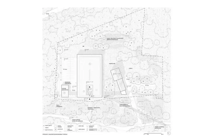 Muzeum w Treblince — plan zagospodarowania terenu