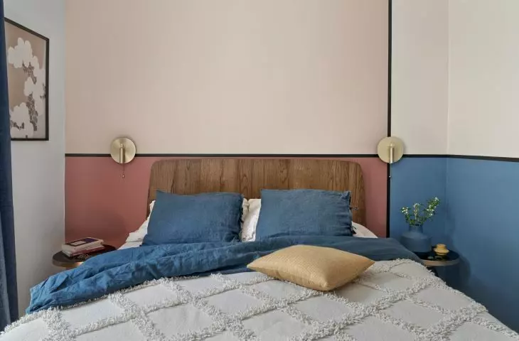 kolorowe ściany w sypialni
