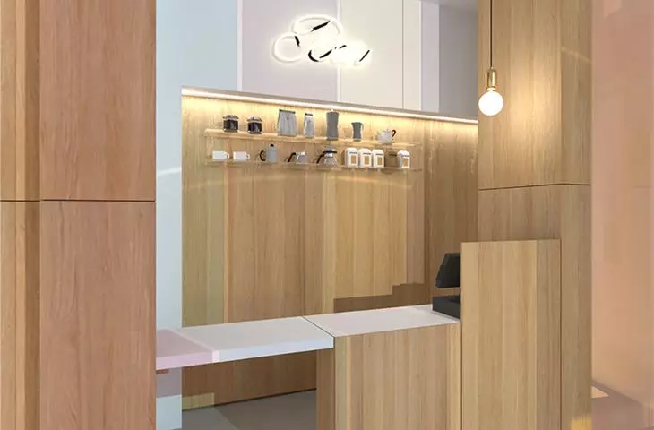 There is also a small bar on the first floor