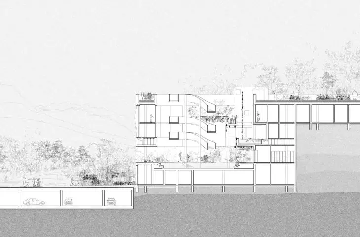 cross-section A-A