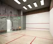 Visualization of the building on Bernardinska Street - squash court