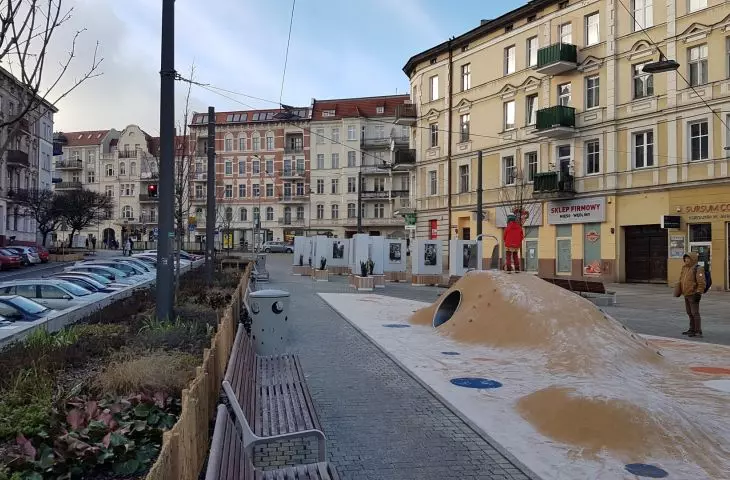 Rynek Łazarski w Poznaniu po przebudowie, proj. APA Jacek Bułat