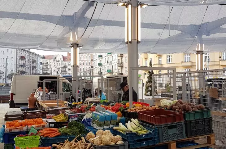 Lazarski Market in Poznan after reconstruction, proj. by APA Jacek Bulat