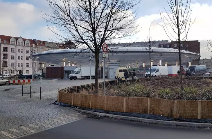 Rynek Łazarski w Poznaniu po przebudowie, proj. APA Jacek Bułat
